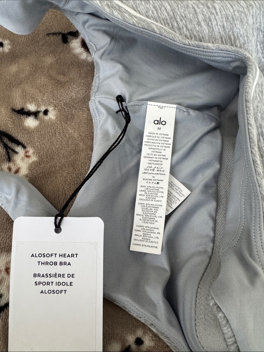 BUNDLE BRAND NEW ALO Yoga Gray Seamless Sports Bra & Leggings Set - Picture 6 of 9